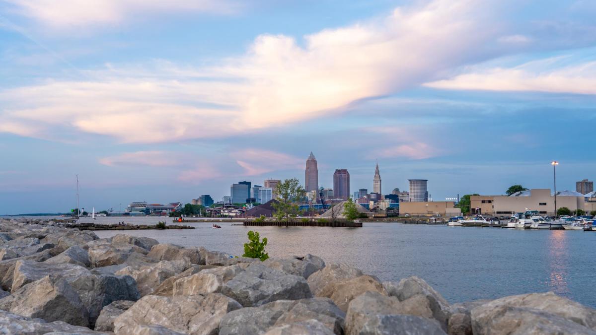 Cleveland from Lake Erie