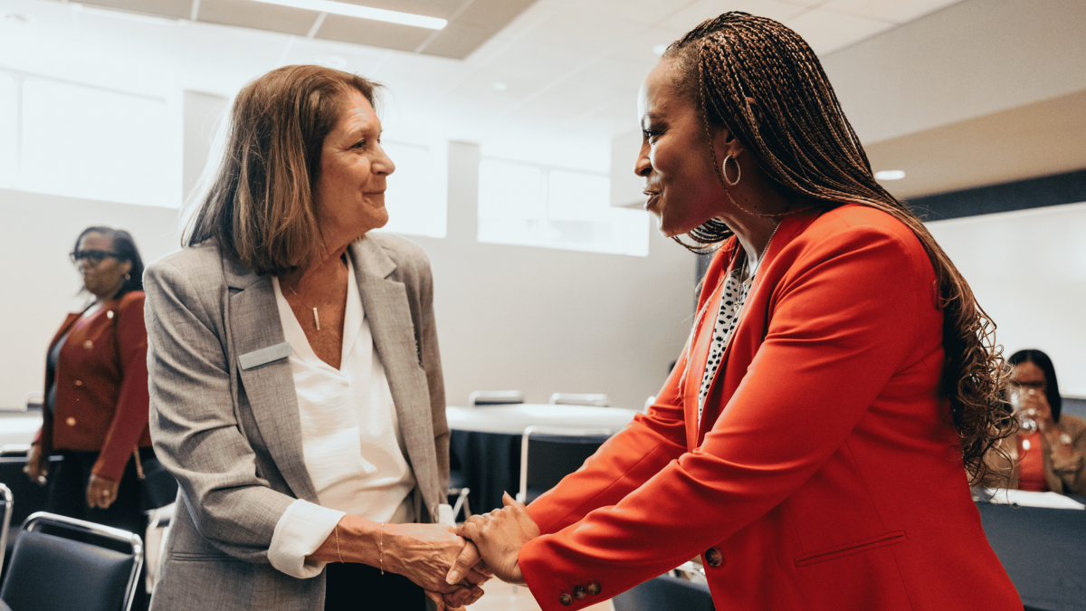 Shontel Brown with Constituent