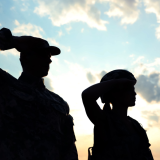 Veteran Saluting