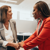 Shontel Brown with Constituent